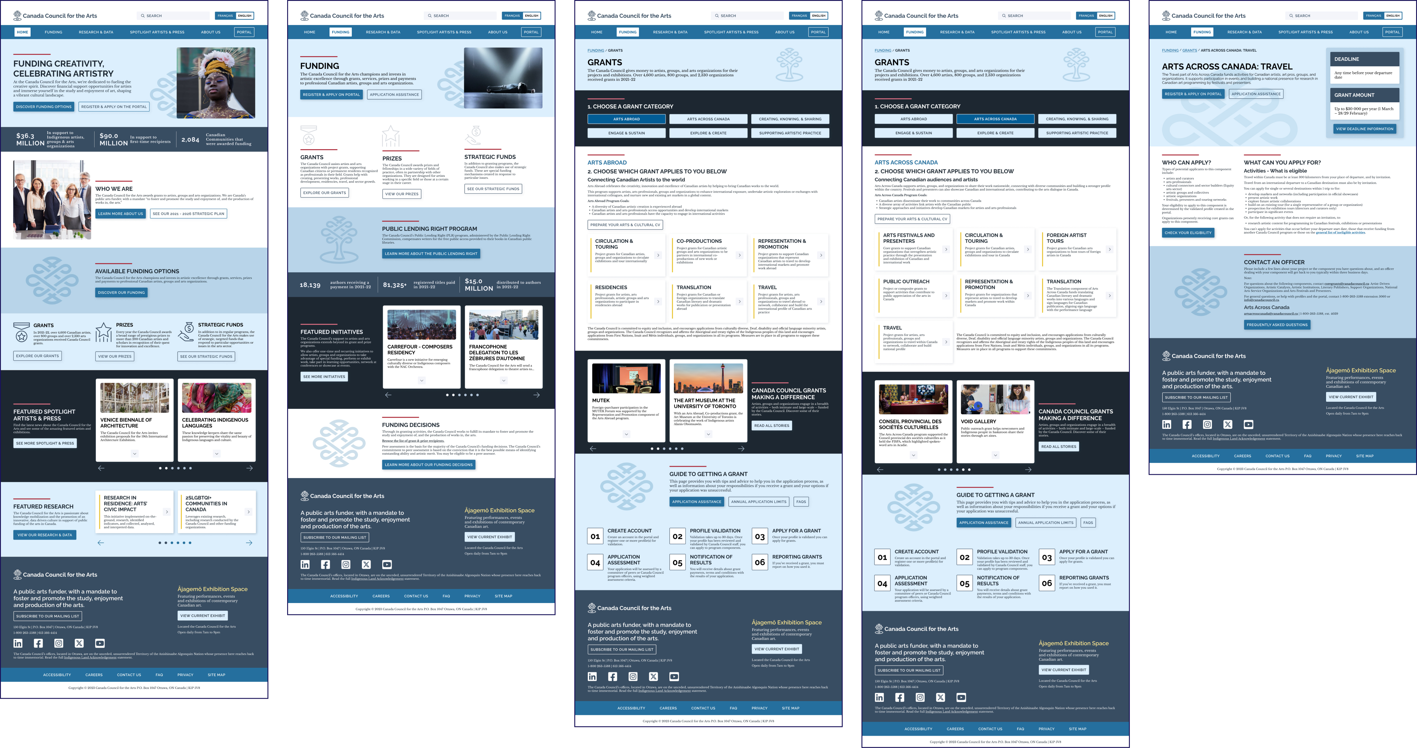 Hi-Fi Prototype Pages