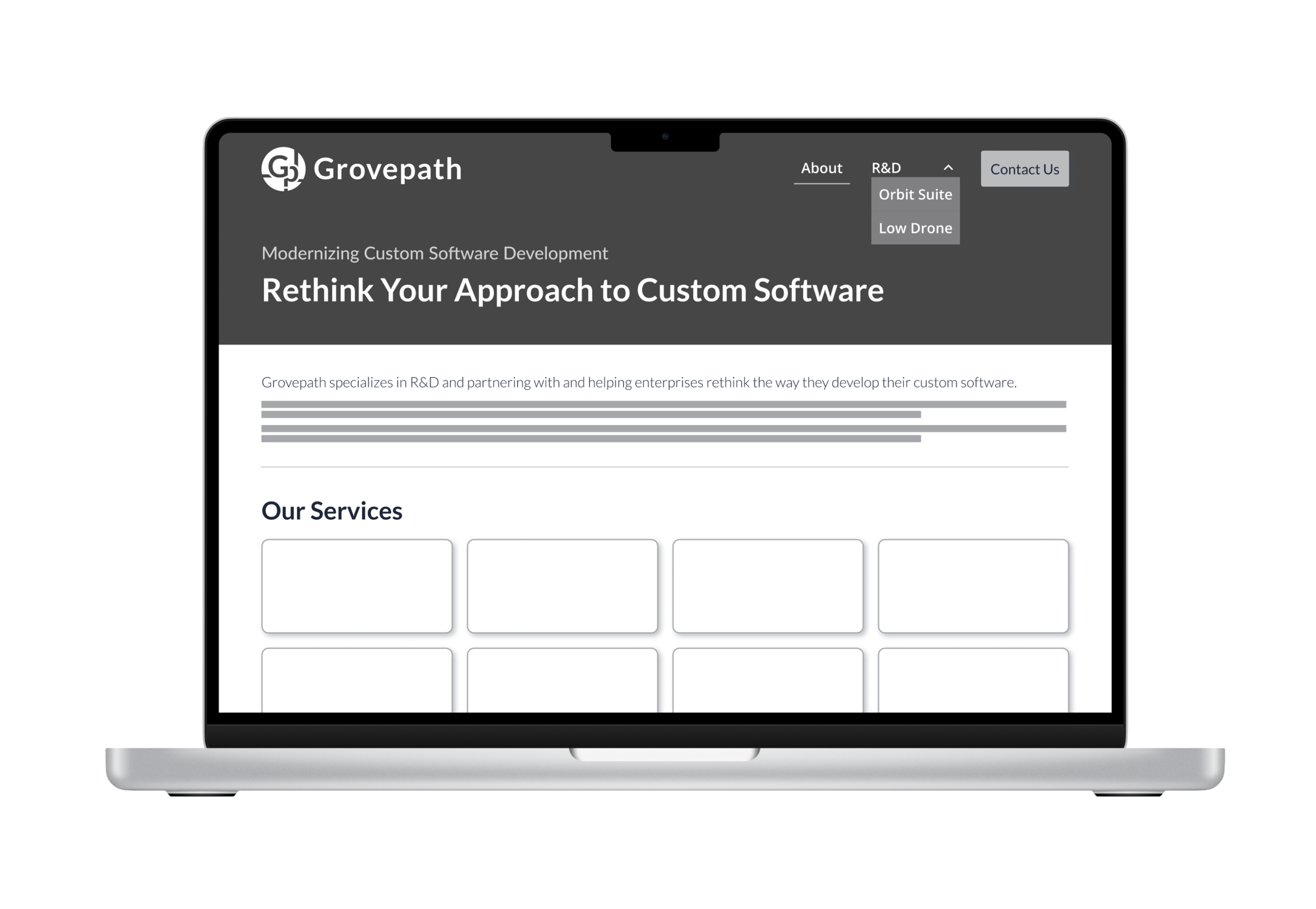 Grovepath Wireframes