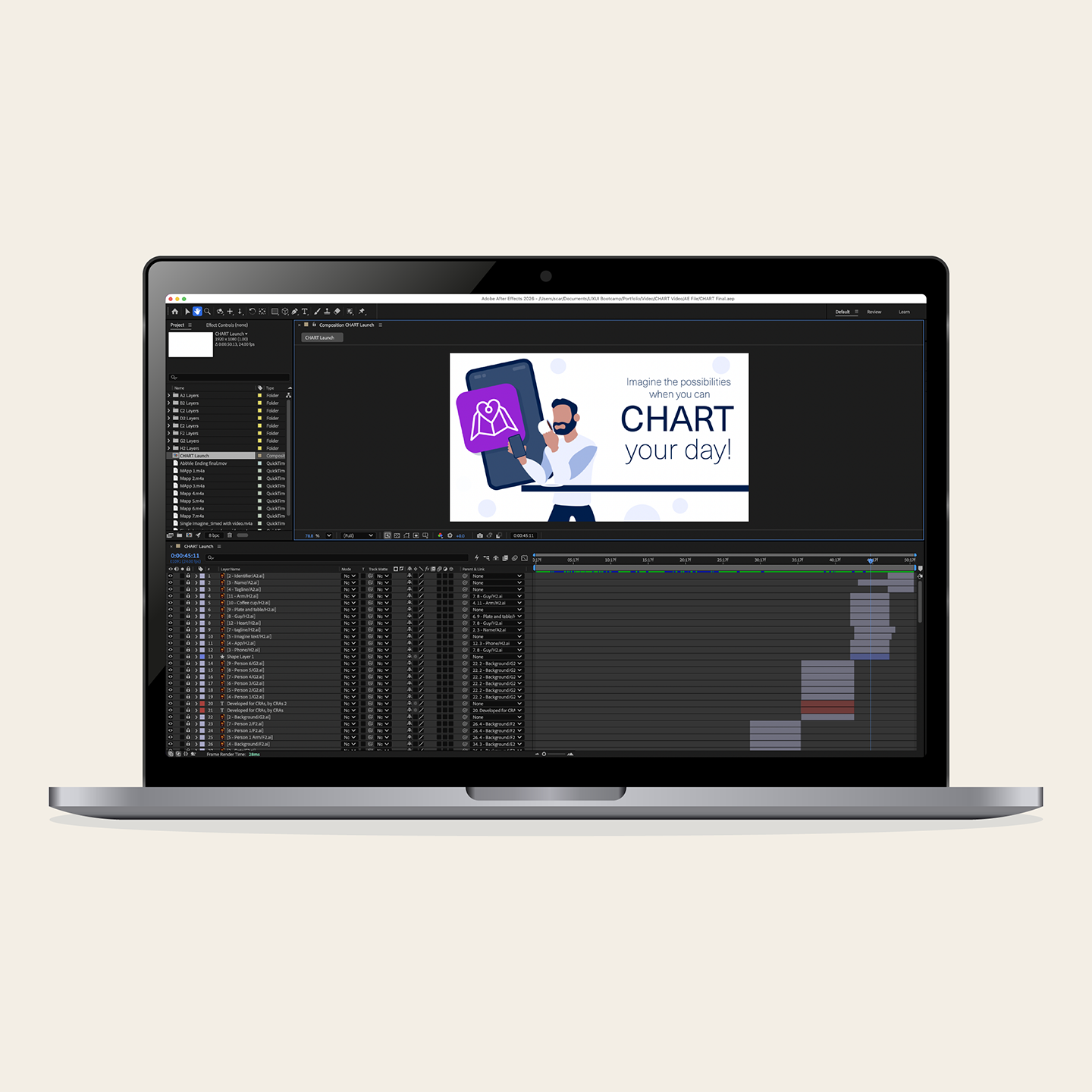 Illustrated enterprise product launch video